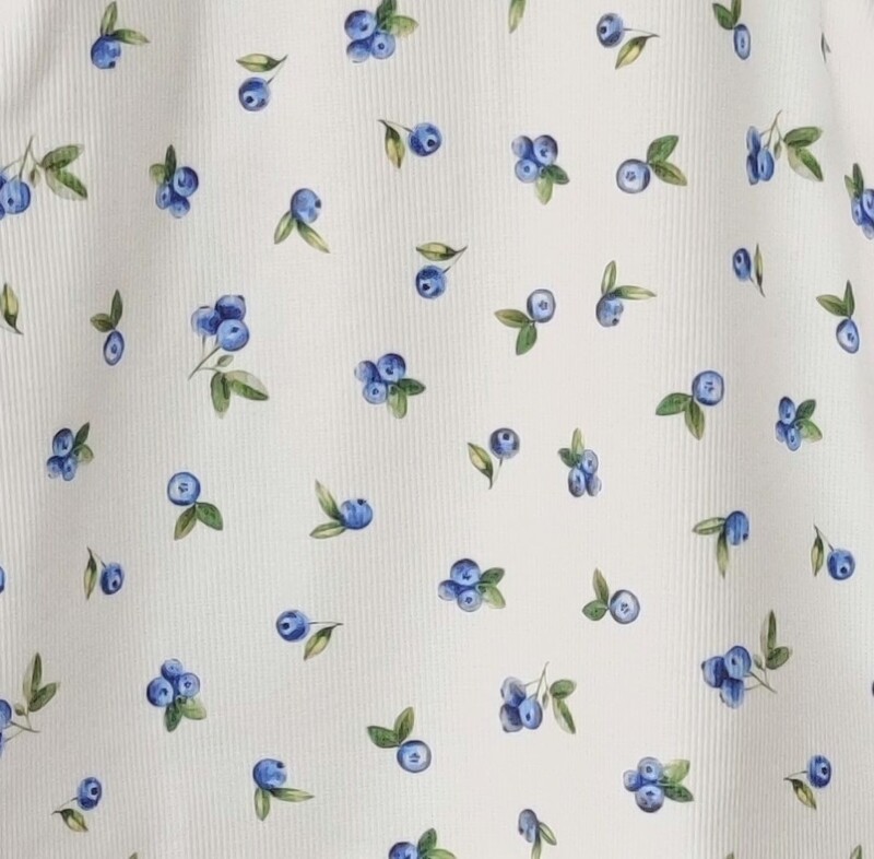 Tunika langärmelig - Rib Jersey Blueberry 