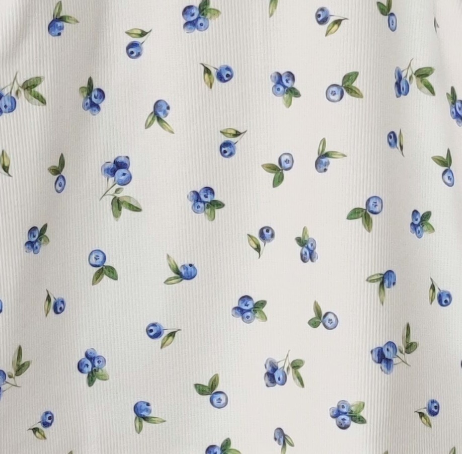 Tunika langärmelig - Rib Jersey Blueberry 