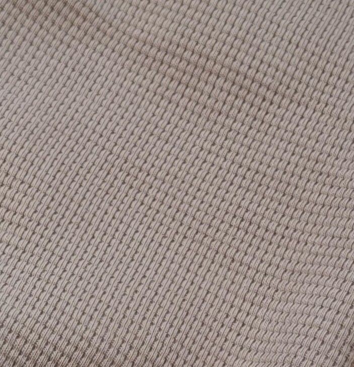 Oversized Langarm Romper - Waffelstrick Taupe