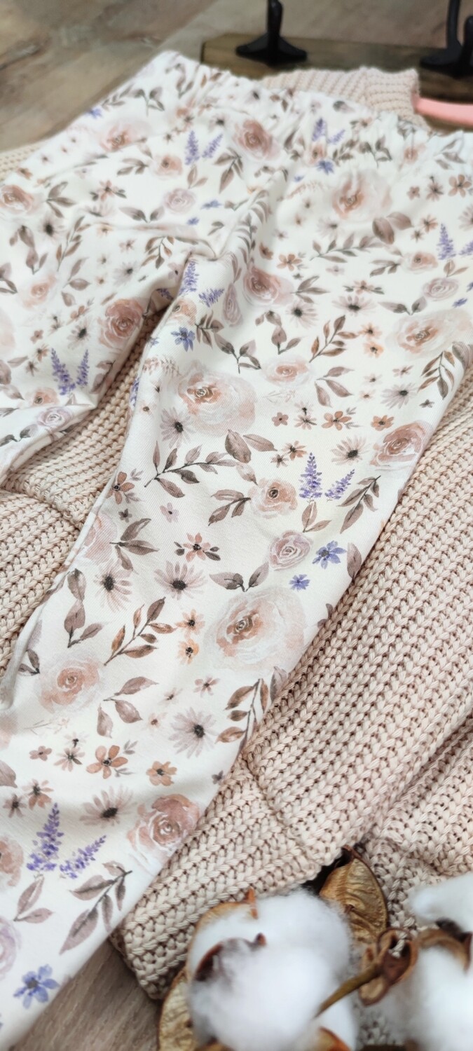 Oversized Langarm Romper - Rosengarten Beige