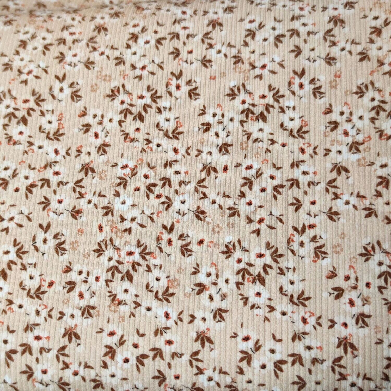 Halstuch mit Druckknöpfen - Rib Jersey - Blooming Beige