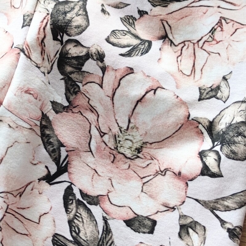 Longsleeve mit Volant - Rosen Rosé 