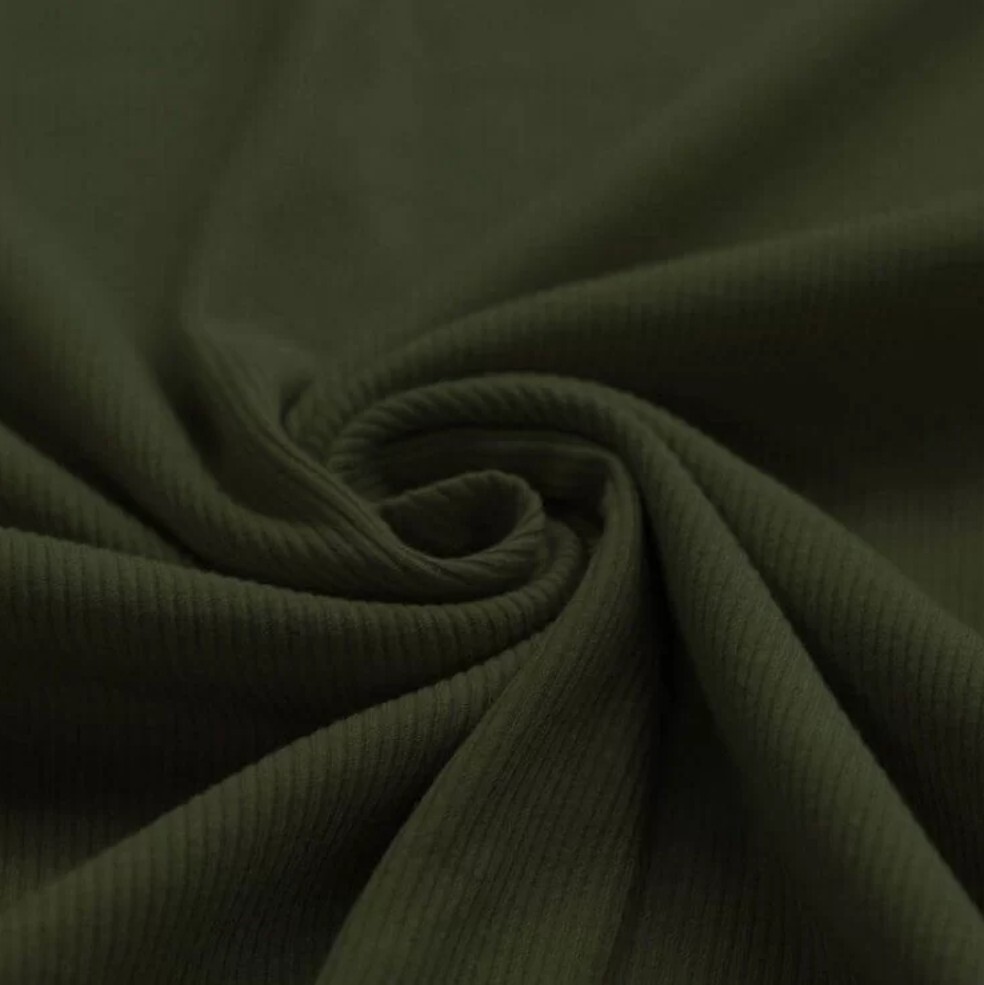 Rib Jersey Pants - Dark Olive 
