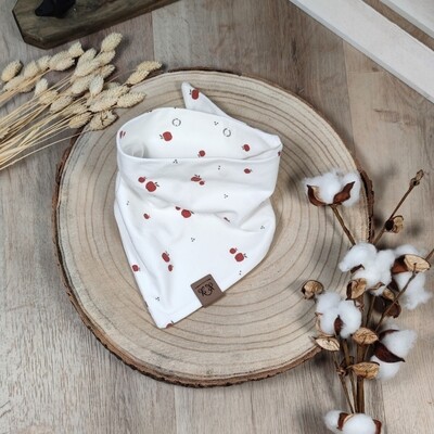 Halstuch mit Druckknöpfen - Jersey - Kleiner Apfel Halstuch mit Druckknöpfen - Jersey - Kleiner Apfel
