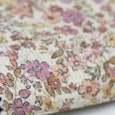 Waffelstrick Pullover mit Rüsche - Buschblüten Flieder 