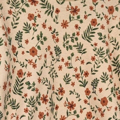 Halstuch mit Druckknöpfen - Rib Jersey - Retro Bloom Halstuch mit Druckknöpfen - Rib Jersey - Retro Bloom