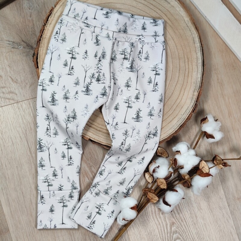 Leggings - French Terry Snow Forest 