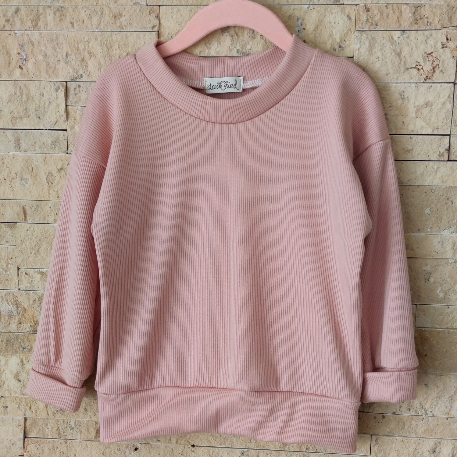 Rib Jersey Pullover - Nude Rosa