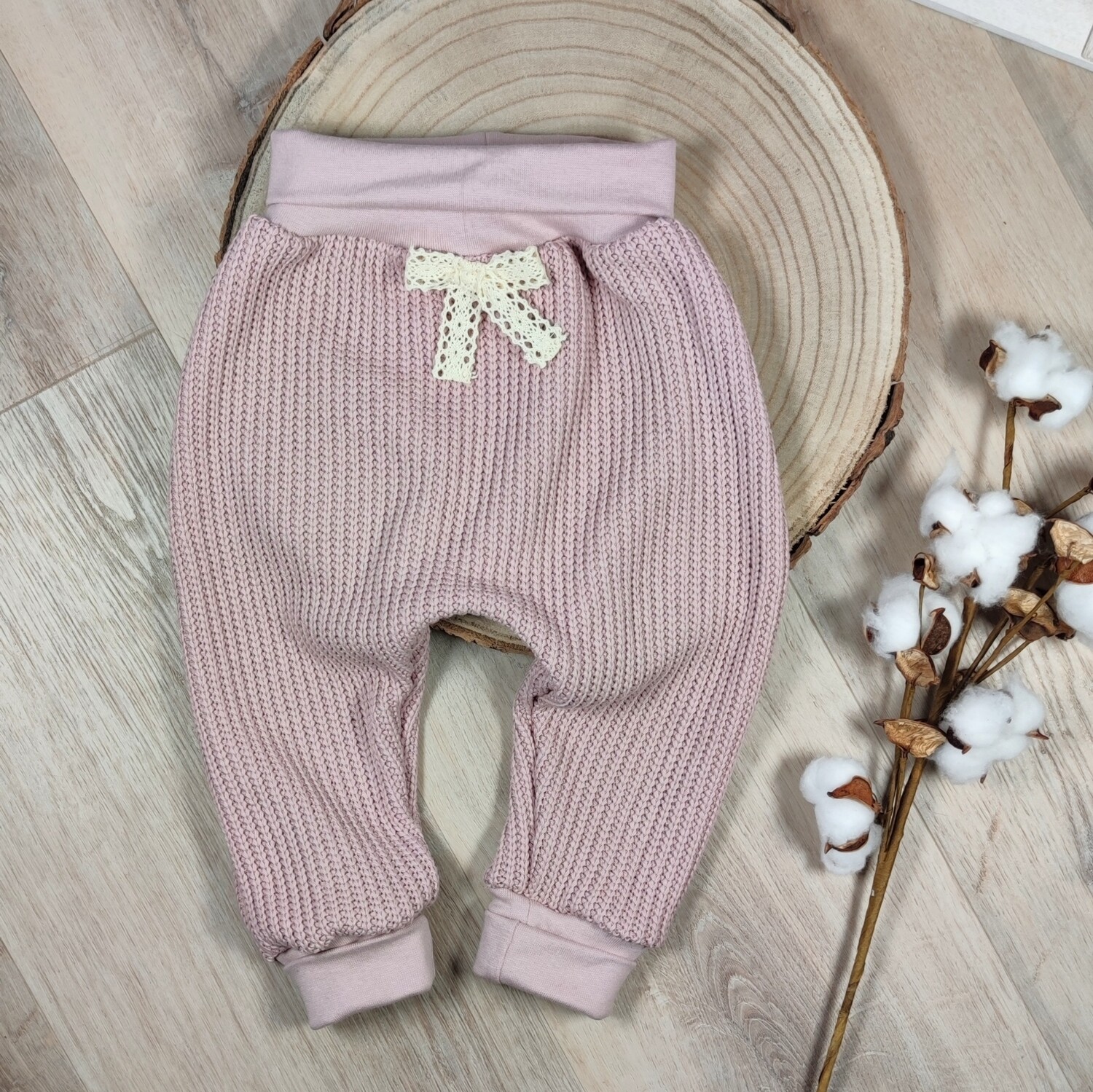 Cozy Grobstrick Pants - Rosa
