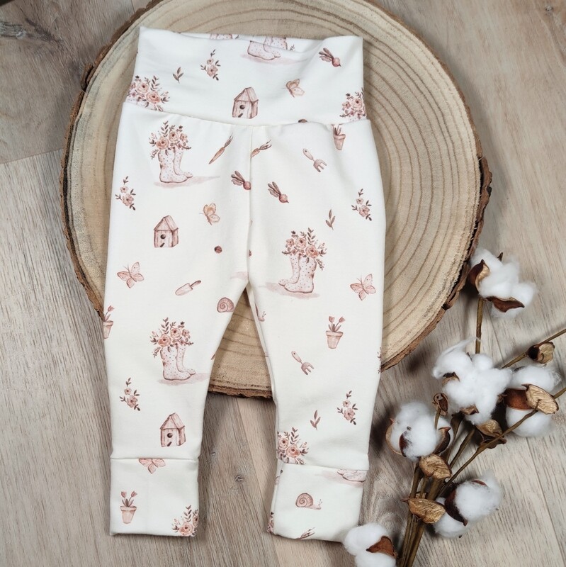 (Sofortkauf) Leggings - French Terry Autumn Garden - Gr. 62/68