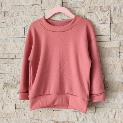 Rib Jersey Pullover - Dark Apricot Rib Jersey Pullover - Dark Apricot