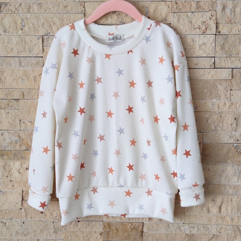 (Sofortkauf) Pullover Rib Jersey - Little Stars - Gr. 98/104
