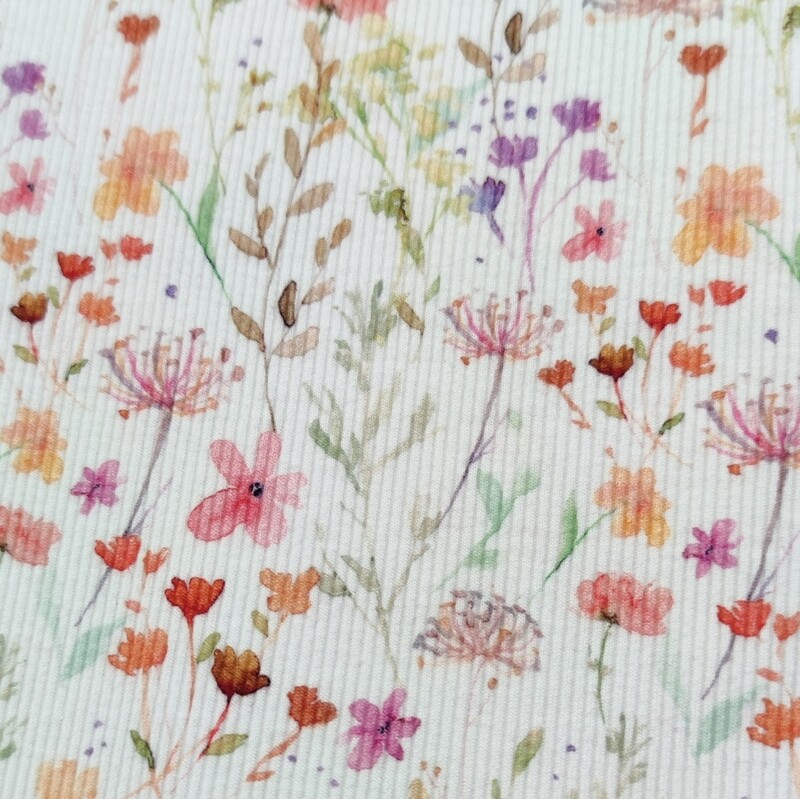 Rib Jersey Longsleeve - Wild Flowers 
