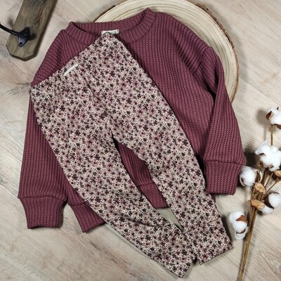 Leggings - Blütenmeer Mauve