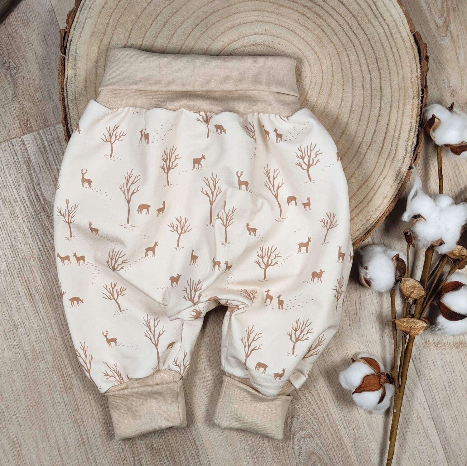 Mitwachshose - Soft Sweat - Forest Life Beige