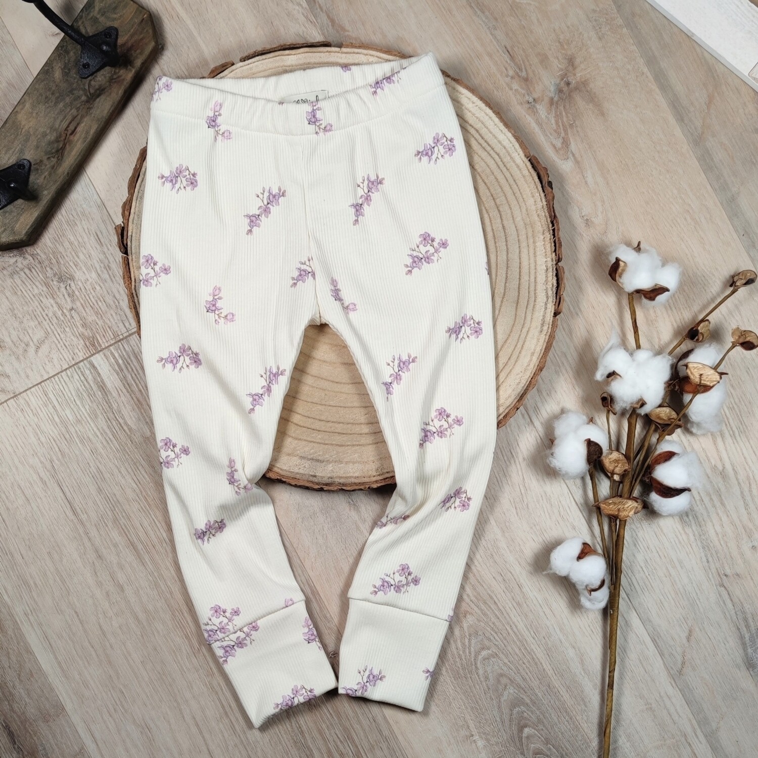 Rib Jersey Leggings - Blüte Flieder 
