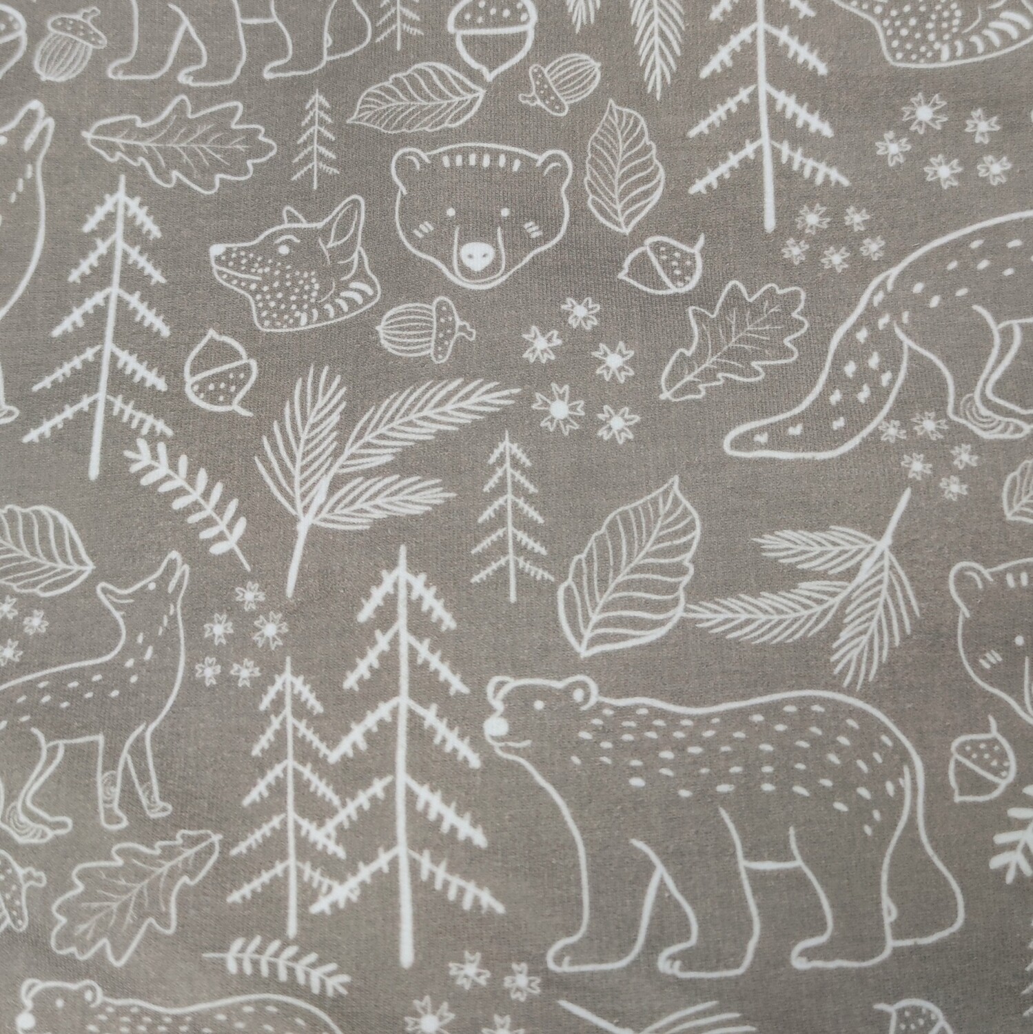 Pants - French Terry Sketches Forest Taupe 