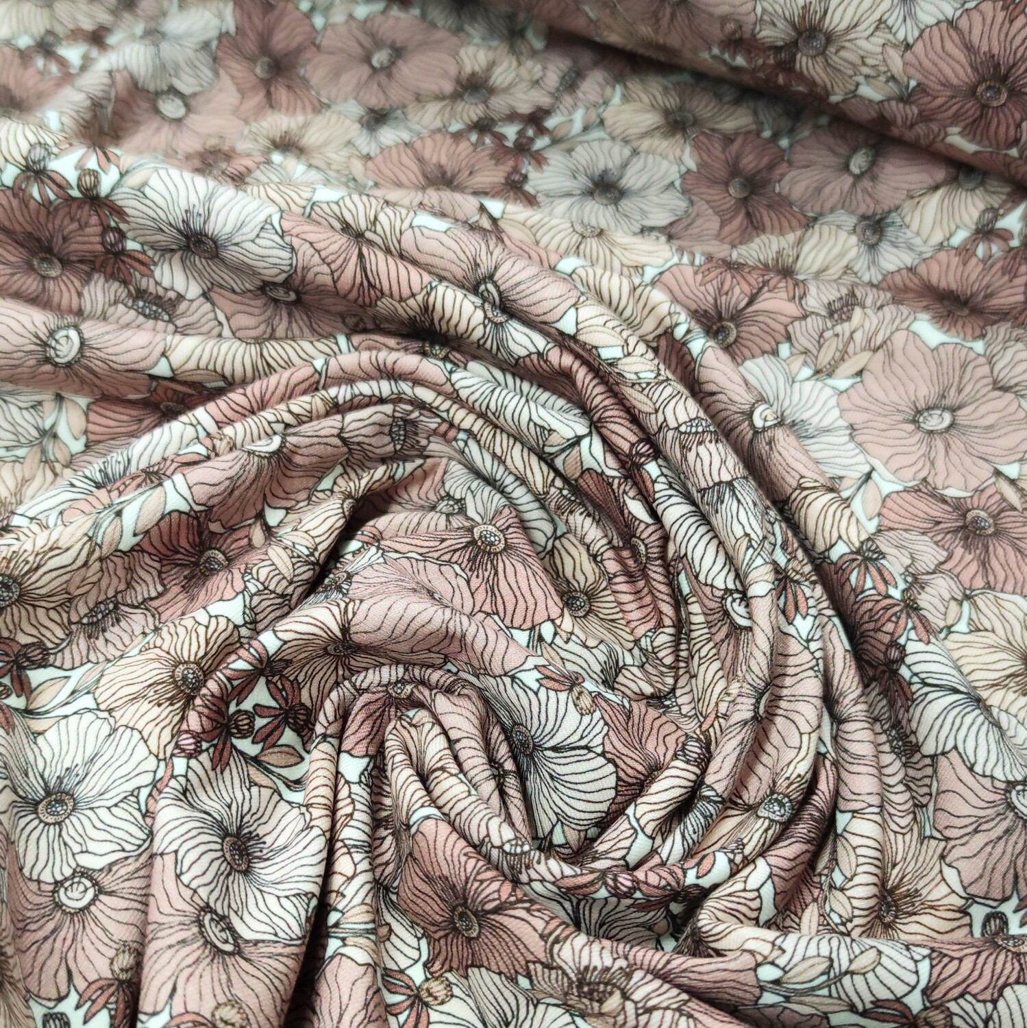 Rock - Retro Flowers Mauve