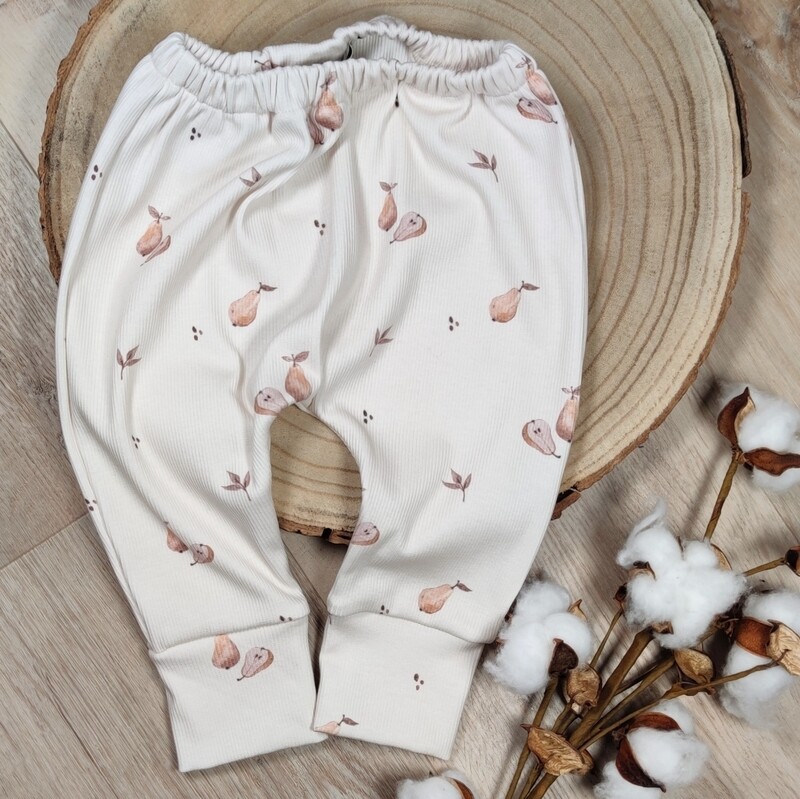 Pants - Rib Jersey Birnen Beige 