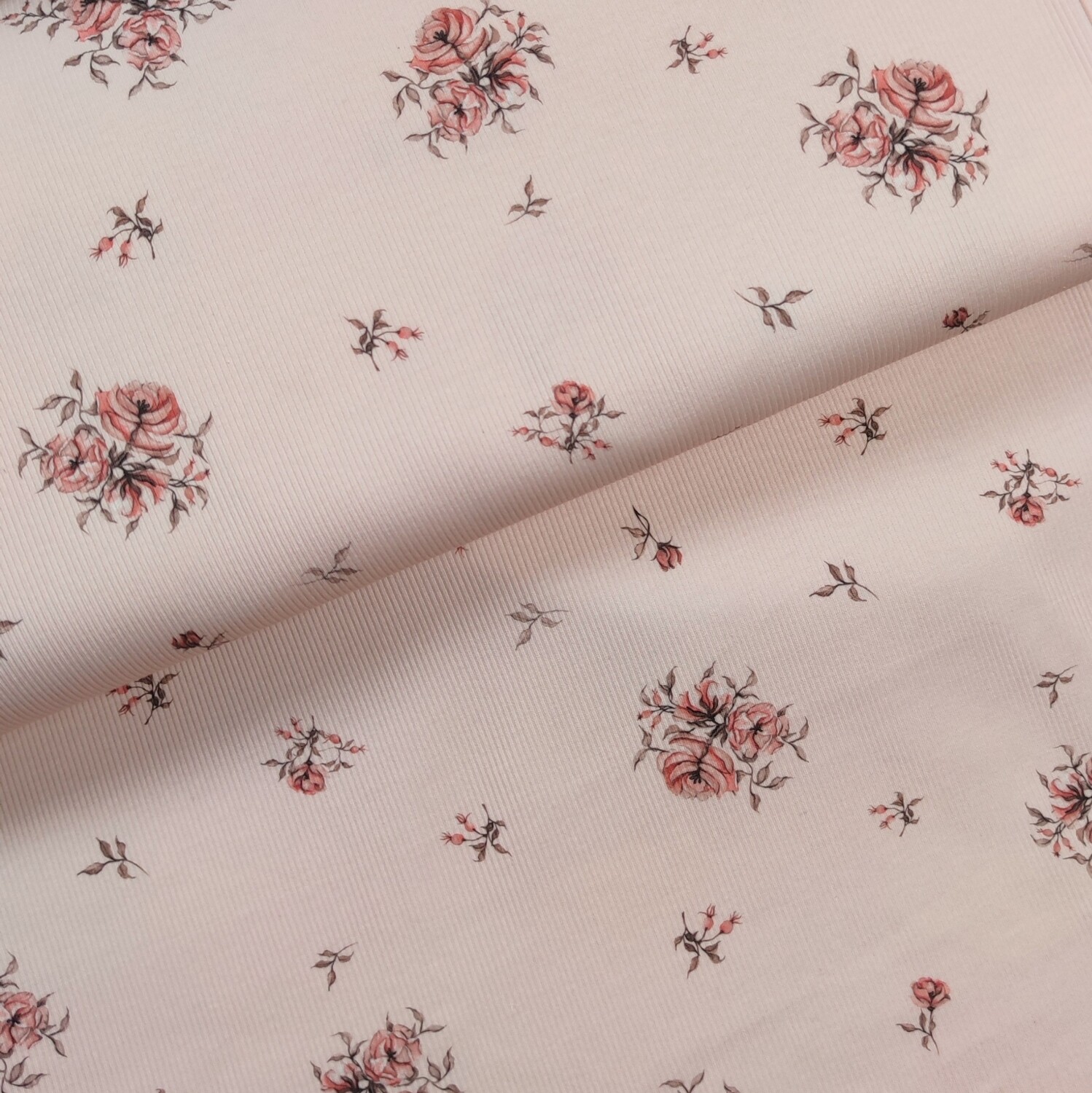 Leggings - Rib Jersey Boho Roses Rosé 