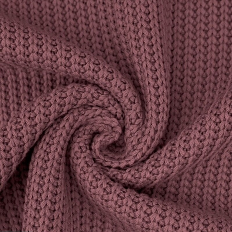 Oversized Grobstrick Pullover - Mom Pulli - Mauve