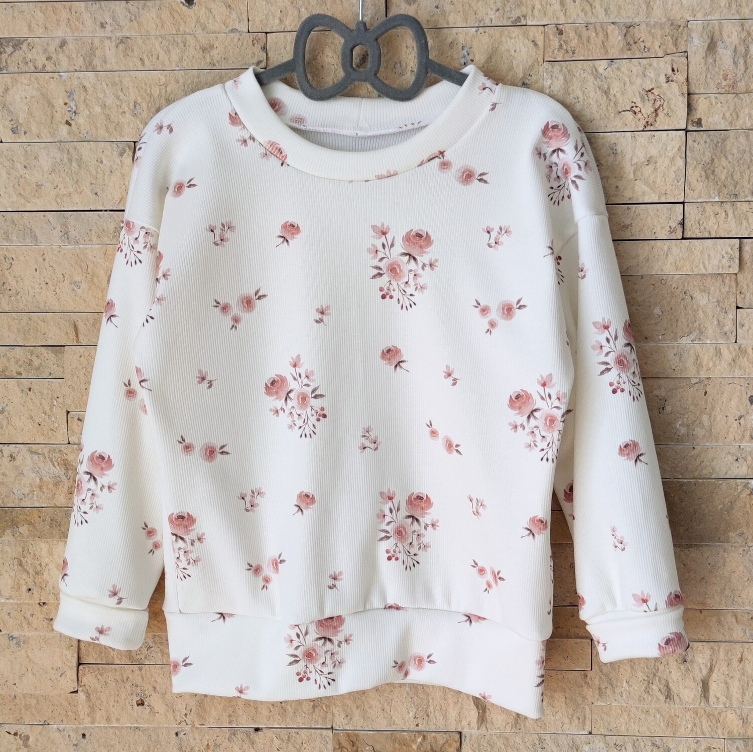 Pullover Rib Jersey - Kleine Rosen