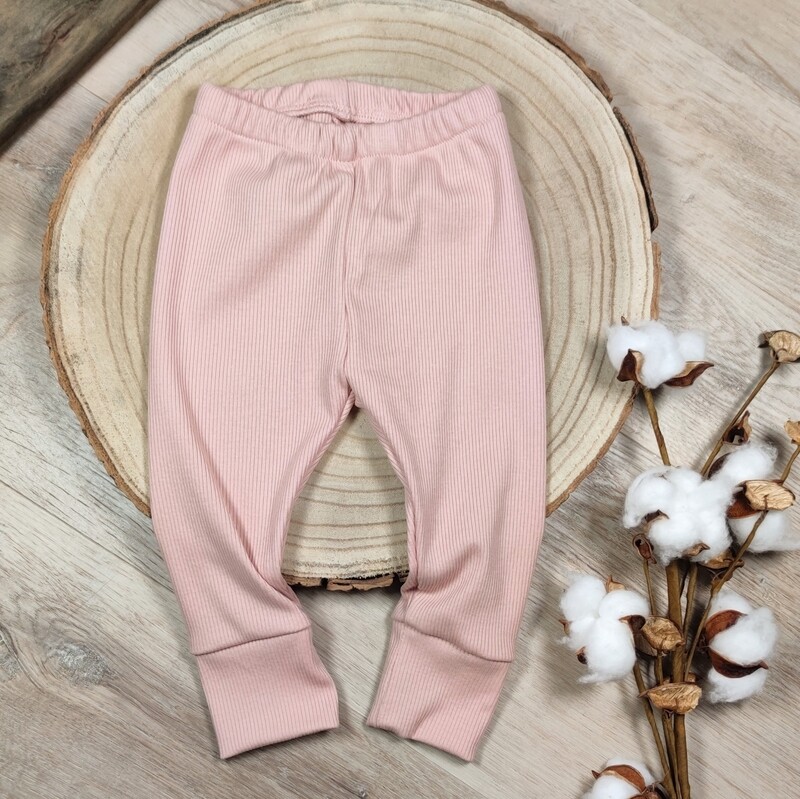 (Sofortkauf) Leggings - Rib Jersey Nude Rosa - Gr. 62/68