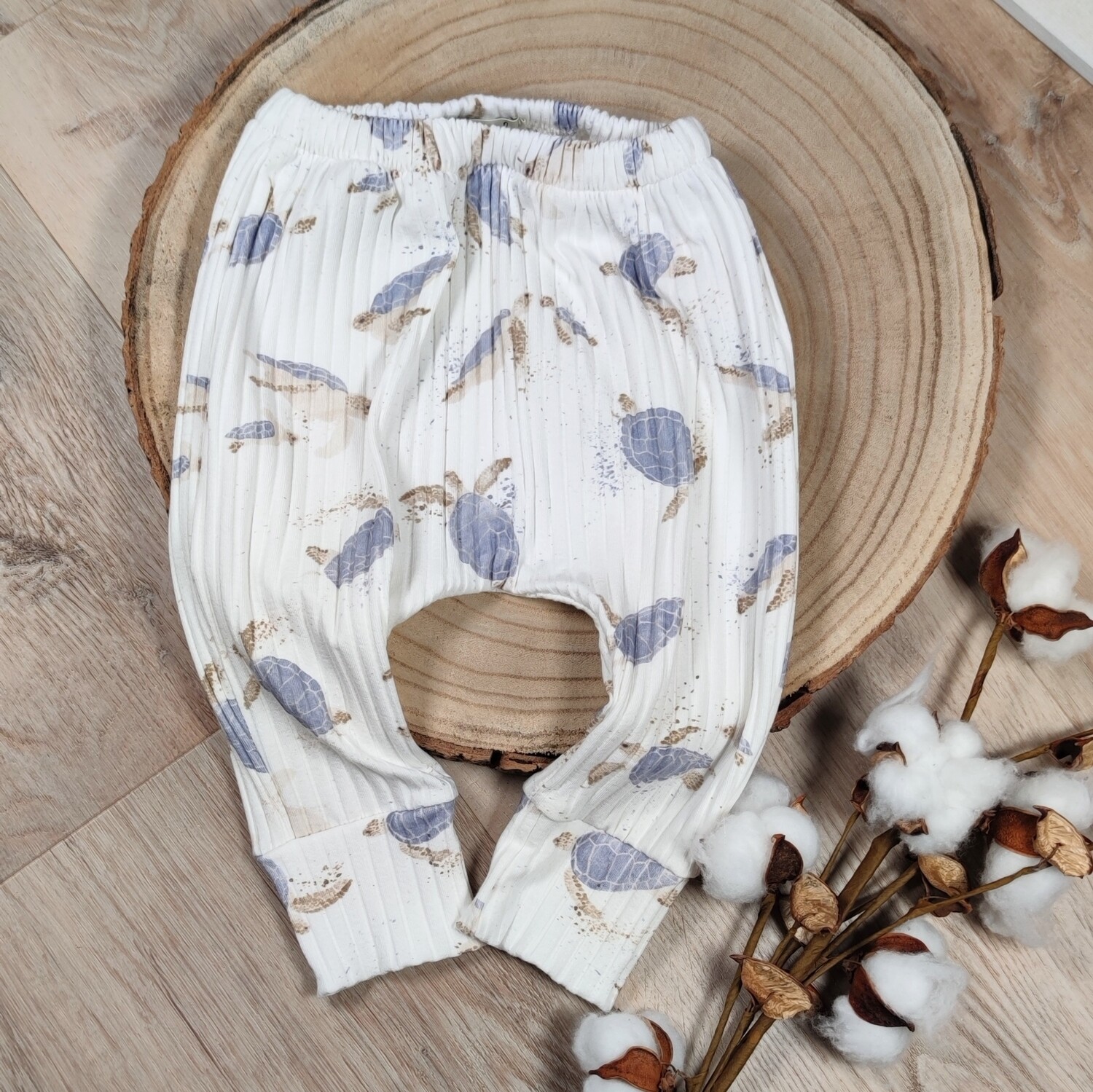 Breit-Rib Pants - Schildkröte Blau 
