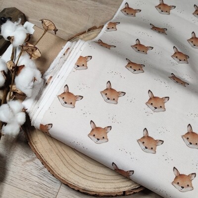 Oversized Langarm Romper - Rib Kleiner Fuchs