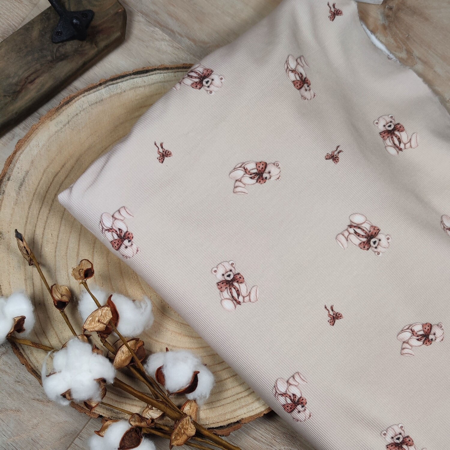 Rock - Rib Jersey Teddy Schleife 