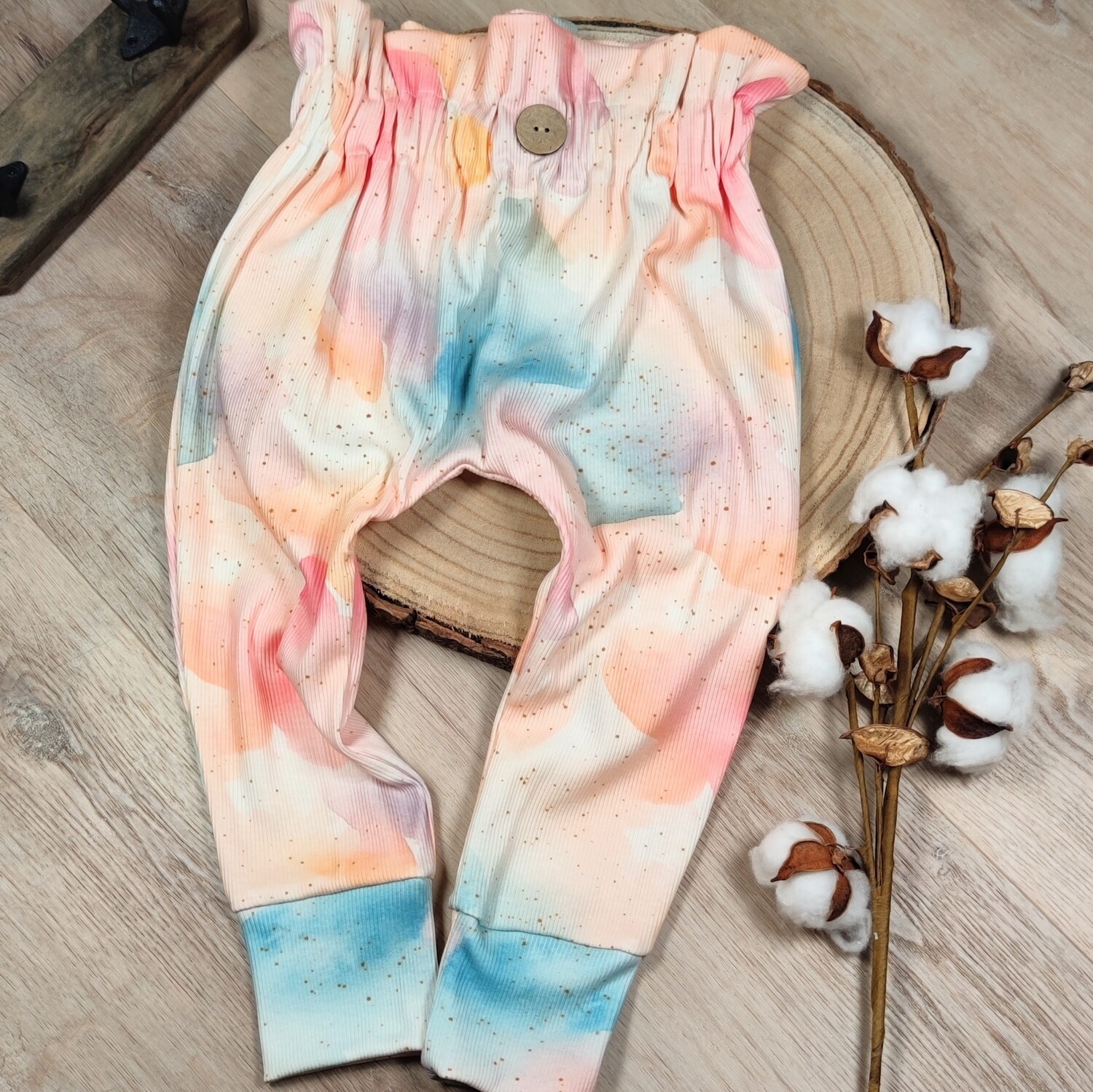 Pants - Rib Jersey Splashes Multi-Color