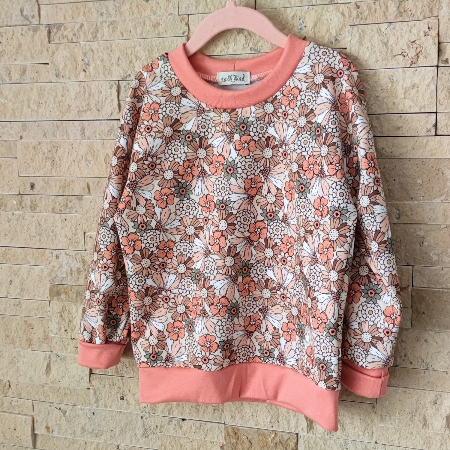 Pullover - Retro Flowers Pastell 