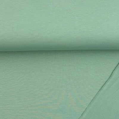 French Terry Pullover mit Rüsche - Dusty Green