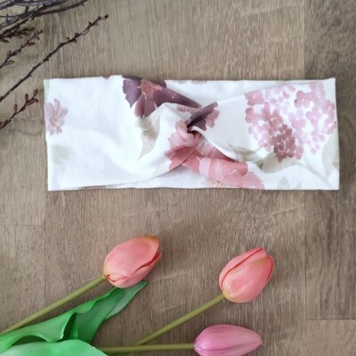 Stirnband Jersey - Aquarellblumen Stirnband Jersey - Aquarellblumen