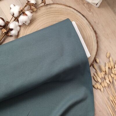 Rib Jersey Pullover - Stahlblau Rib Jersey Pullover - Stahlblau