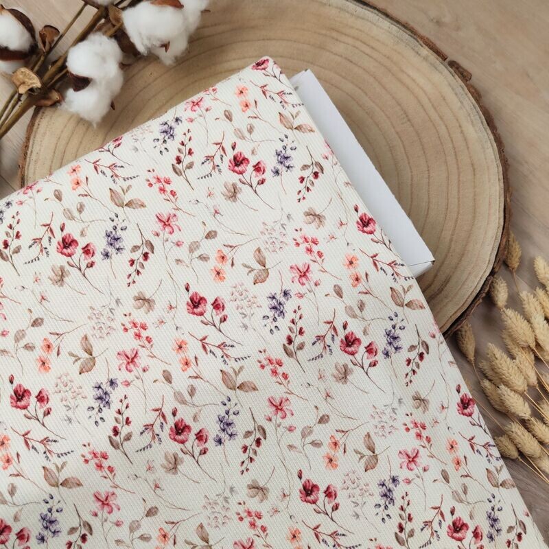 Bluse - Rib Jersey Frühlingswiese Lila