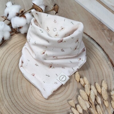 Halstuch mit Druckknöpfen - Rib Jersey - Boho Flowers Halstuch mit Druckknöpfen - Rib Jersey - Boho Flowers