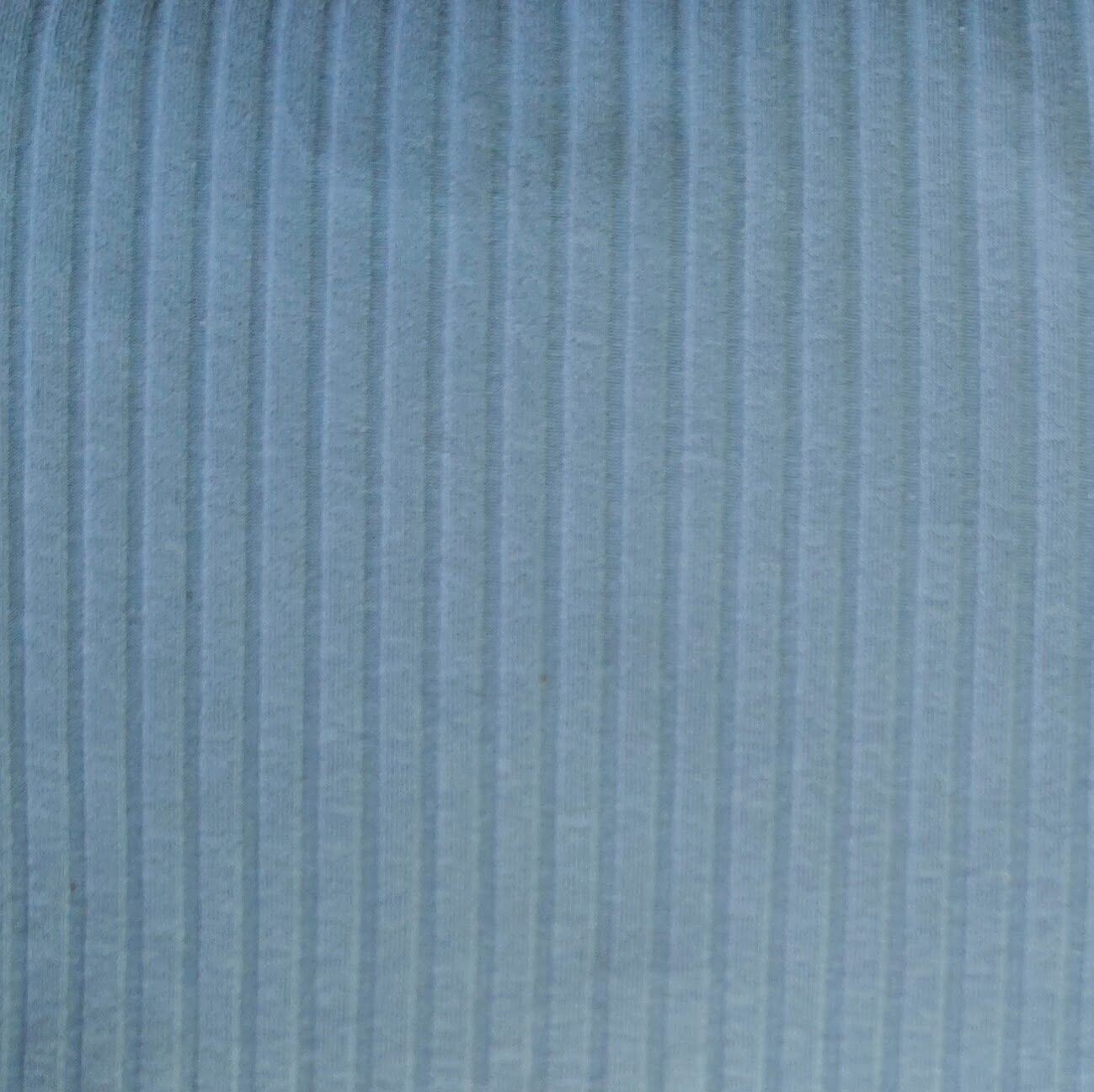 (Stoff) Breit-Rib Jersey - Blau Grau