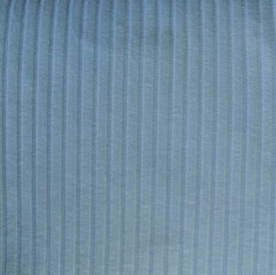 (Stoff) Breit-Rib Jersey - Blau Grau (Stoff) Breit-Rib Jersey - Blau Grau