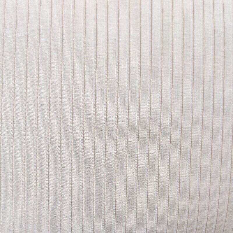 (Stoff) Breit-Rib Jersey - Hellbeige