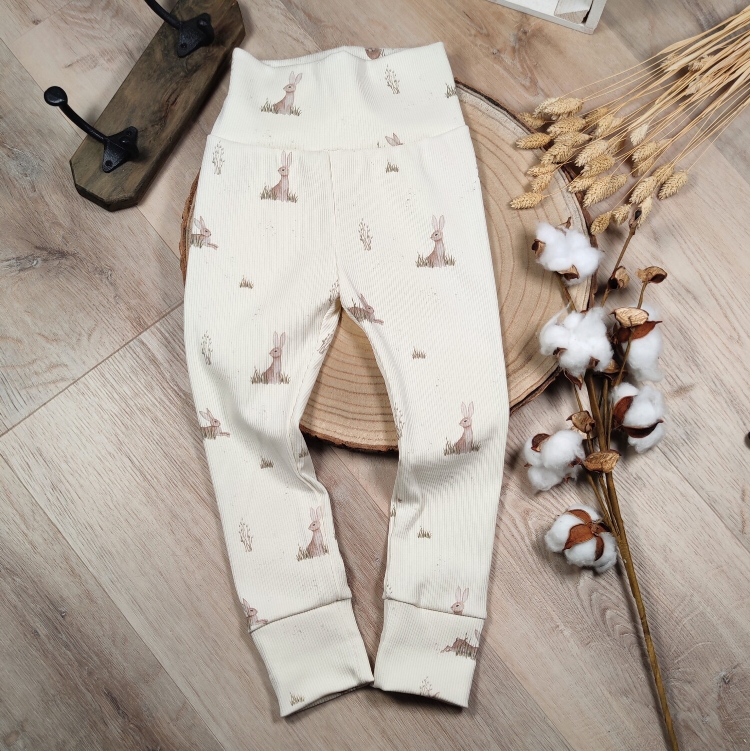 (Sofortkauf) Leggings - Rib Häschen - Gr. 86/92