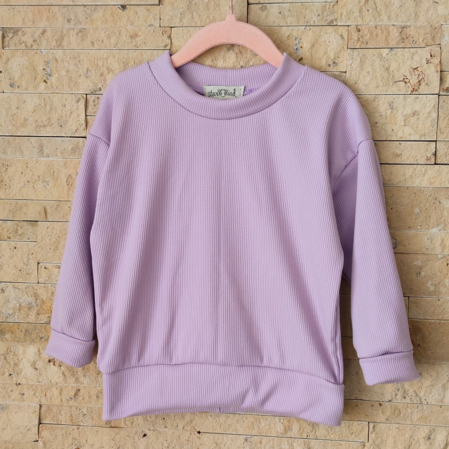 Rib Jersey Pullover - Flieder 