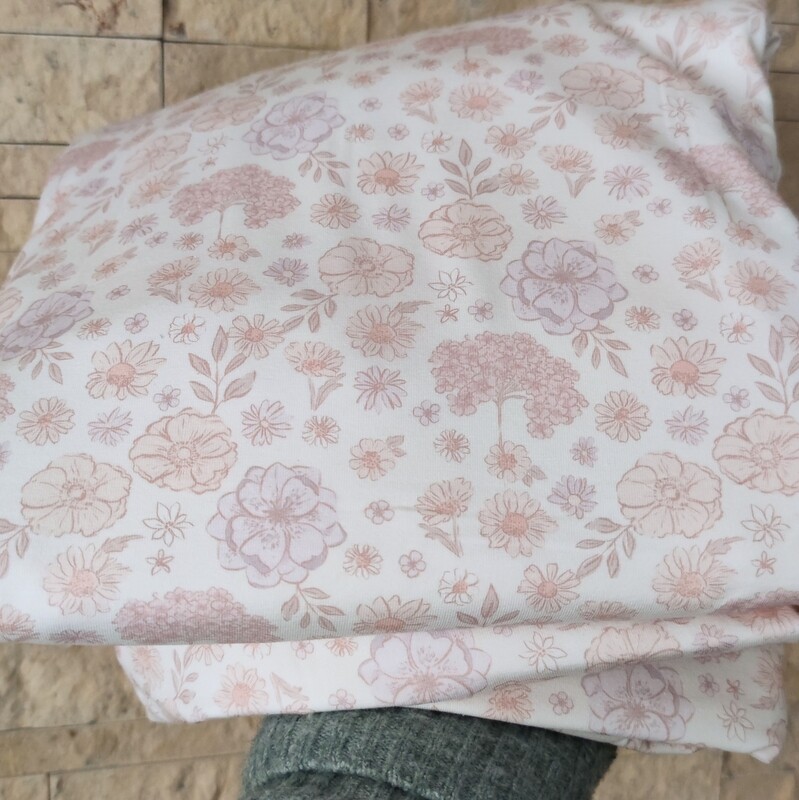 Longsleeve mit Volant - Pastellblumen 