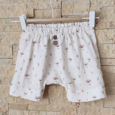 Musselin Shorts - Boho Flowers