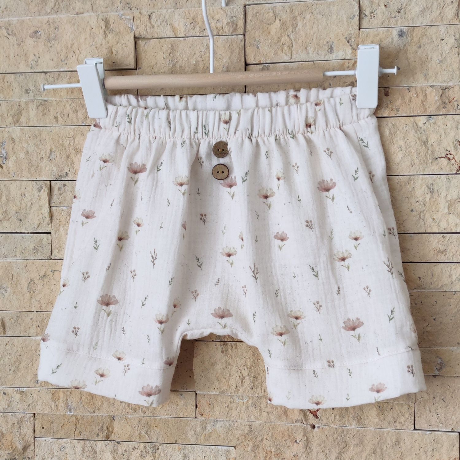 Musselin Shorts - Boho Flowers