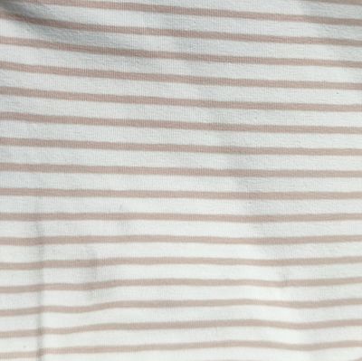 (Stoff) Jersey - Streifen Beige (Stoff) Jersey - Streifen Beige