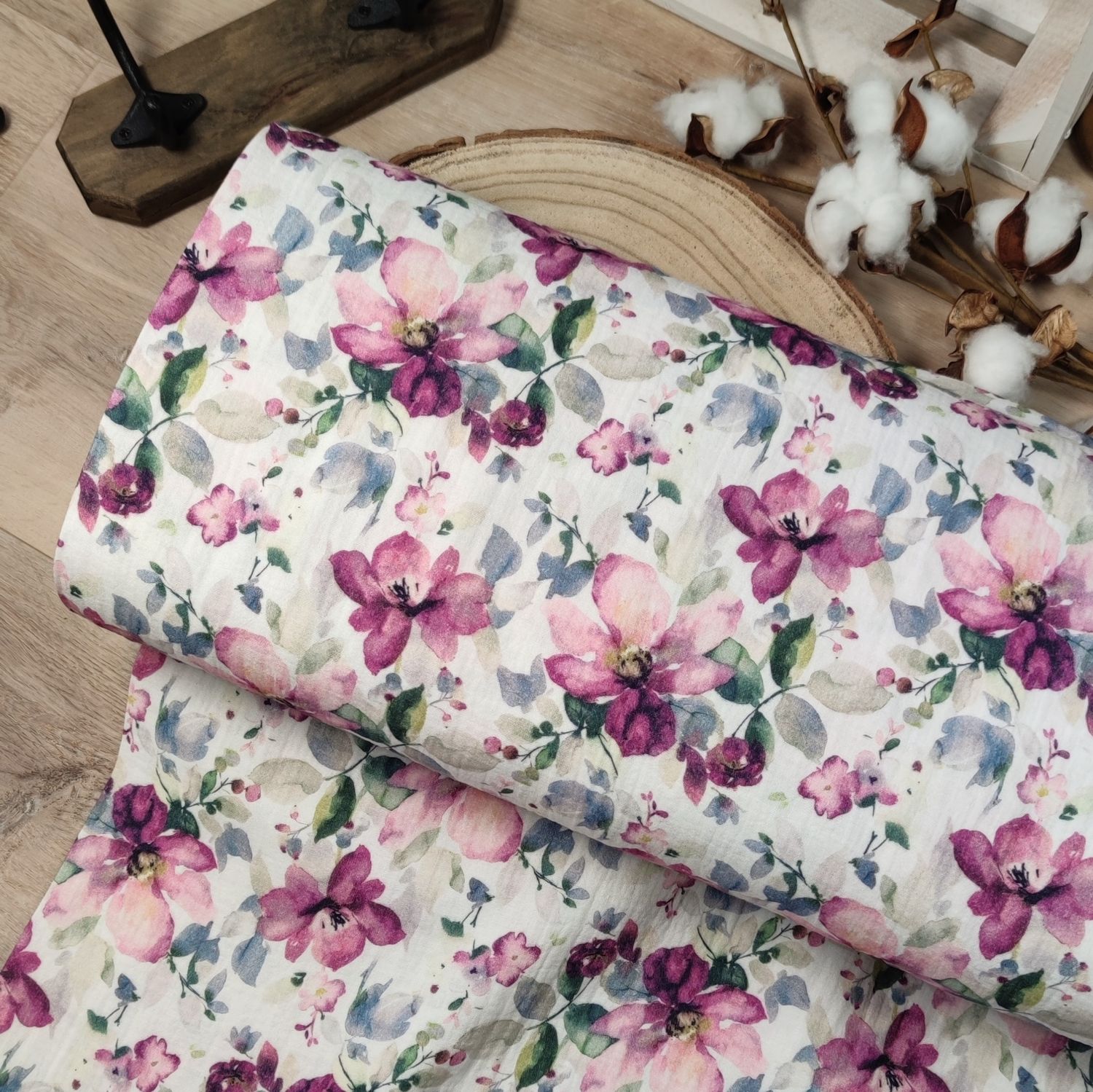 Romper - Aquarellblüte Lila 