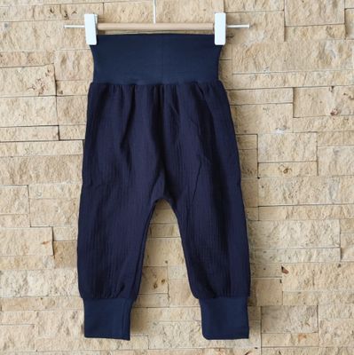 (Sofortkauf) Musselin Hose - Dunkelblau - Gr. 74/80 (Sofortkauf) Musselin Hose - Dunkelblau - Gr. 74/80