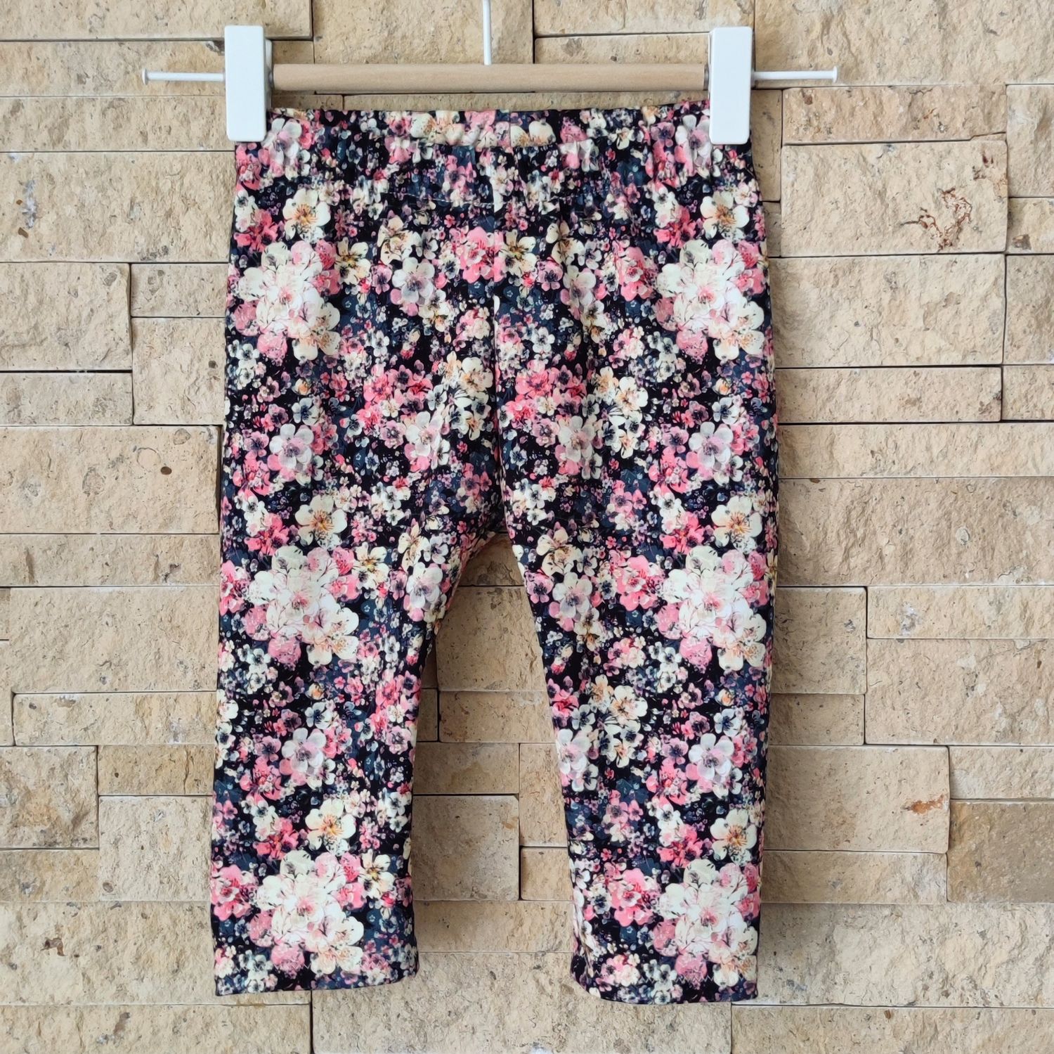 3/4 Capri Hose - Blumenmeer Blau 