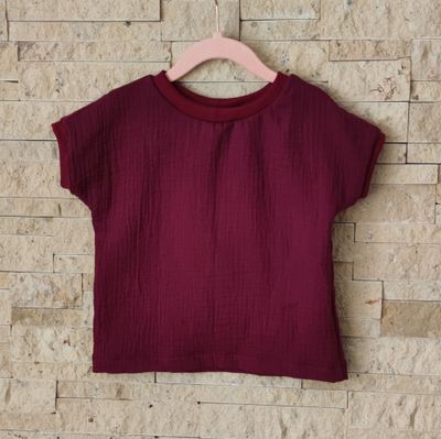 T-Shirt Musselin - Berry
